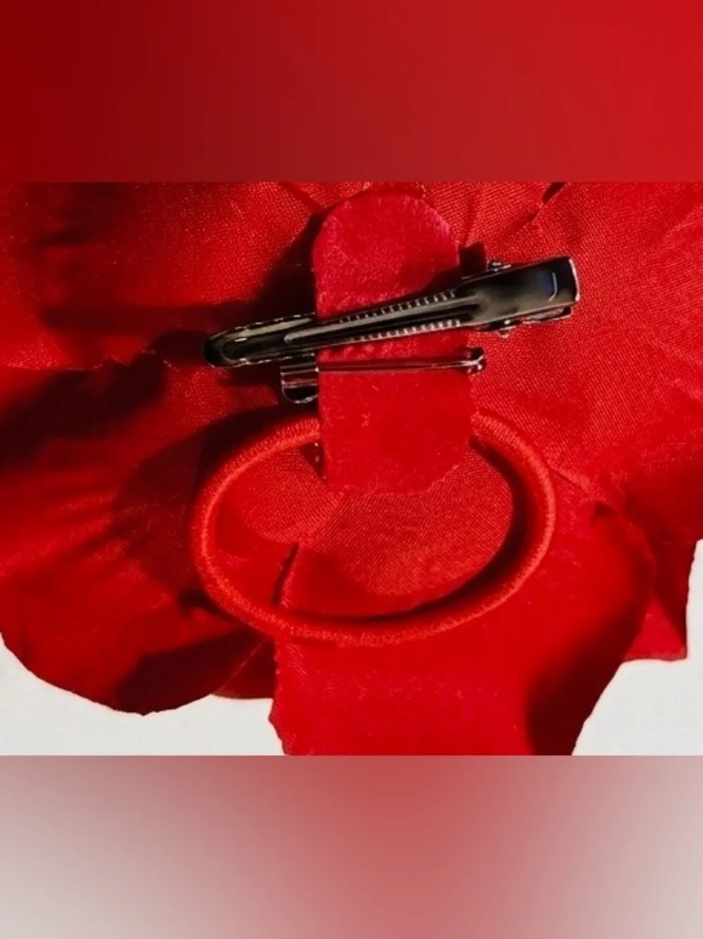 Red Rose Floral Statement Accessory